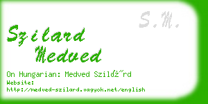 szilard medved business card